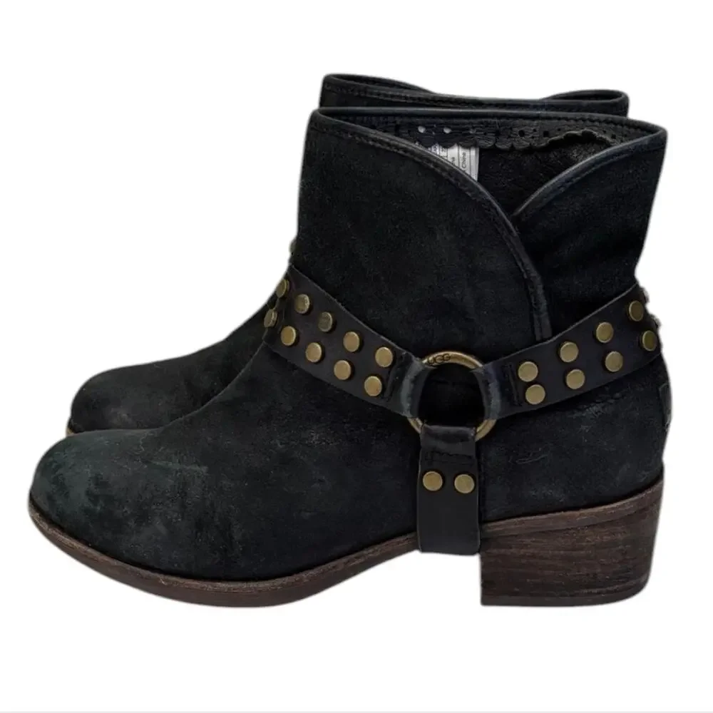 UGG Darling Suede Harness Boots GUC $189 Size 6.5  S3770